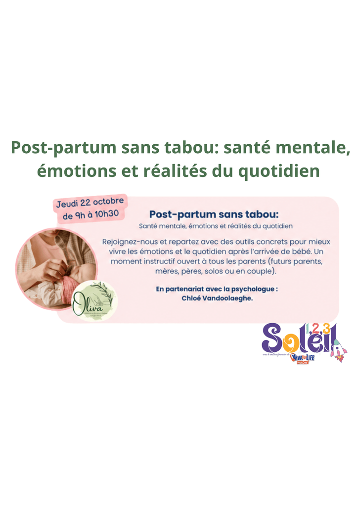 Post-partum sans tabou: santé mentale, émotions et réalités du quotidien